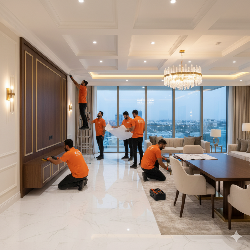 تشطيب شقة فاخرة